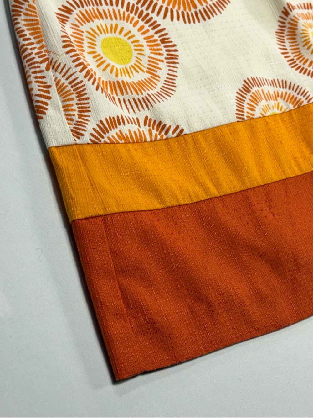 Trina Turk Mini Dress Orange Yellow Sunburst Womens Size 2 Halter Boho Beach - Picture 7 of 13